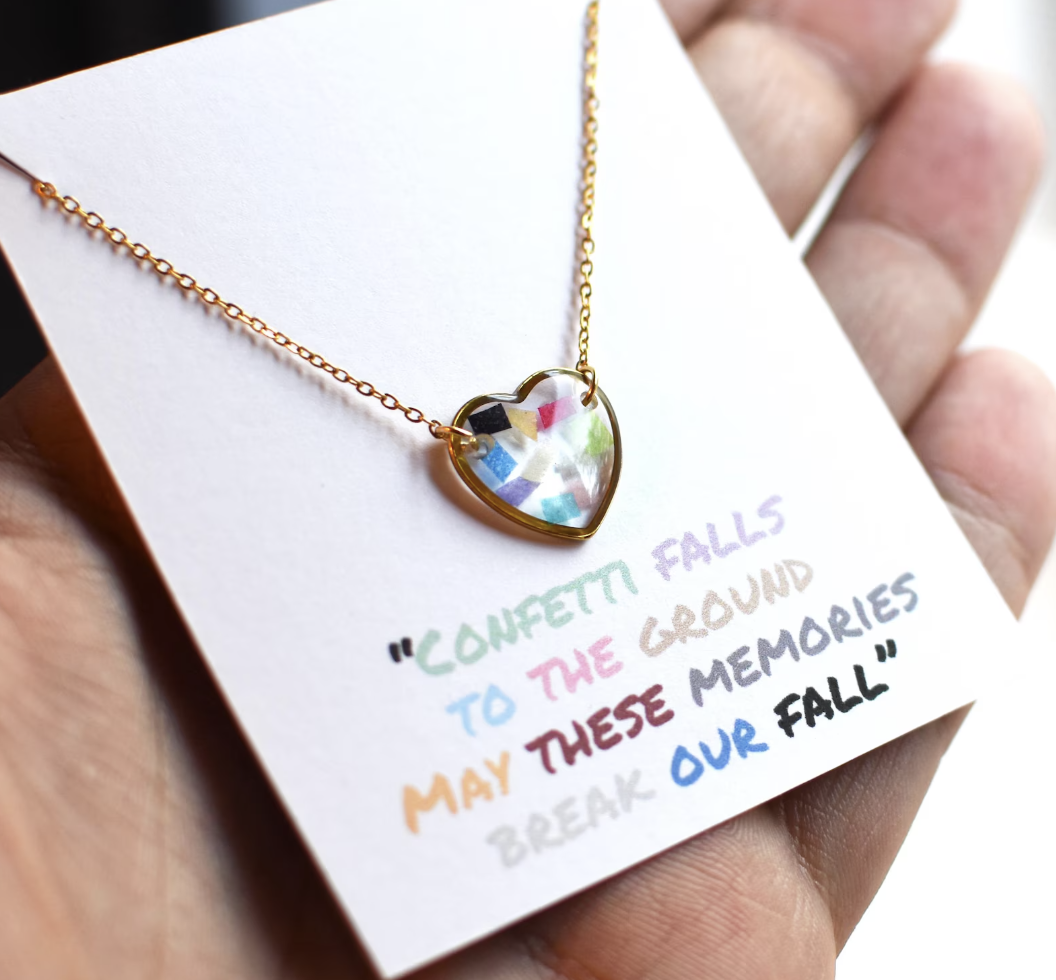 eras tour confetti necklace
